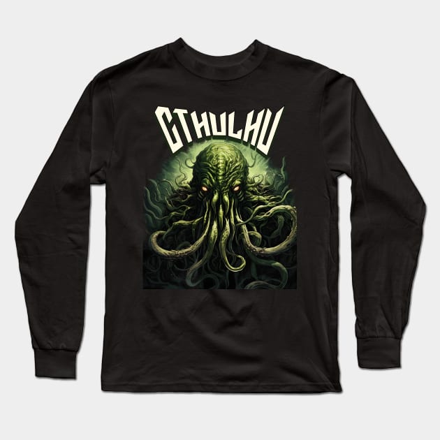 Cthulhu Long Sleeve T-Shirt by SygartCafe